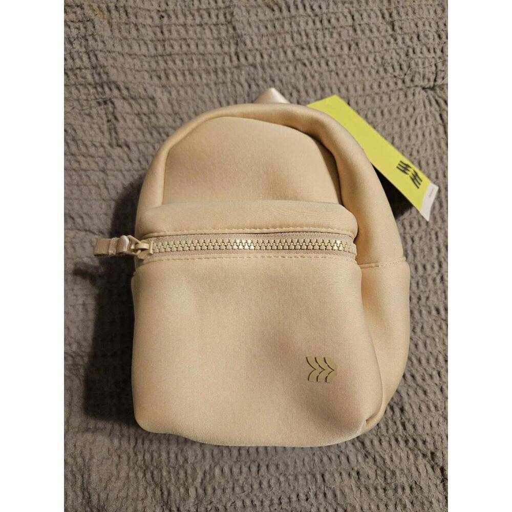 Stylish 8.5 Neoprene Mini Backpack in Cream/Champagne - All In Motion - New